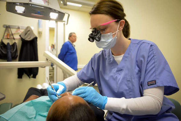 The board’s recent grants include support for dental services at the Catholic Charities Free Health Care Center. Credit: Jim Judkis