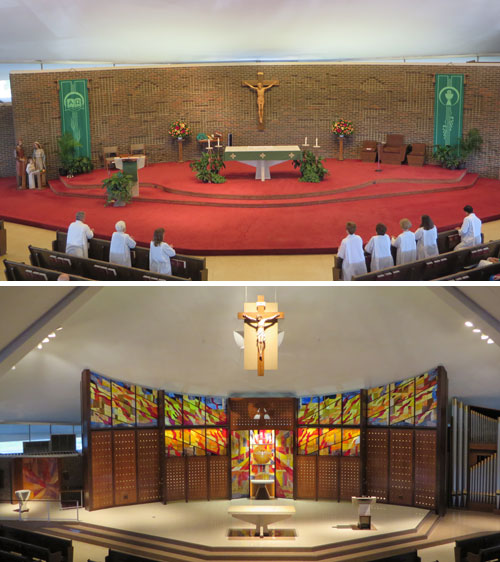 Deacon Killmeyer photos: sanctuary before & after
