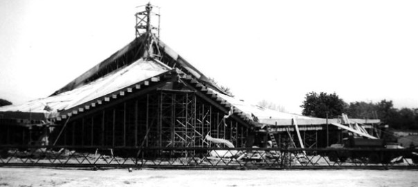 Holy Trinity Church in Robinson, under construction in 1965. It will be renovated with campaign funds.