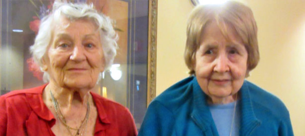 Mildred Giel (left) and Joan Heinecke of Paramount Senior Living in Baldwin.